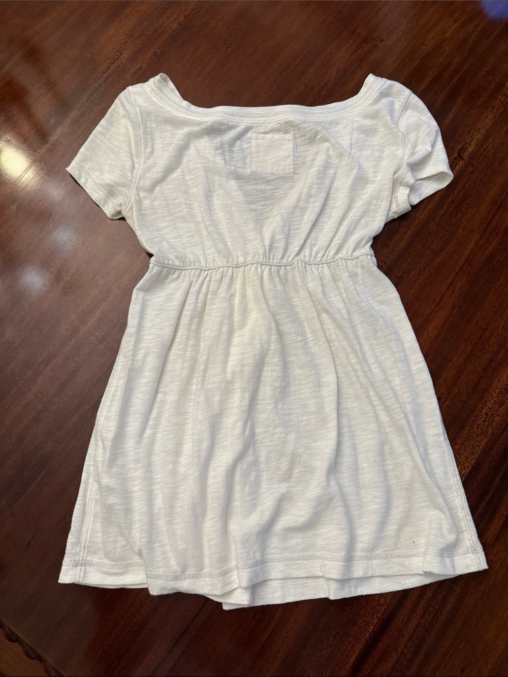 Hollister Girls White V-Neck Empire Waist Casual Dress - Picture 7 of 7